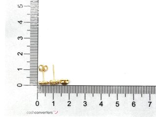pendientes oro 18k con piedra con circonita