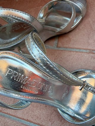 Sandali zeppa Primadonna argento tg 36