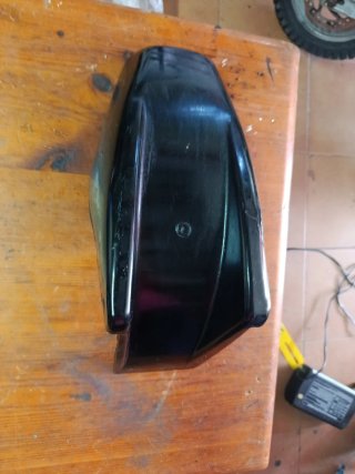 Aleta trasera minimoto negra