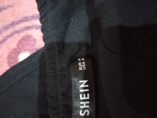 Top negro y blanco talla M