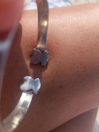 Pulsera plata tous,