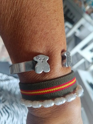 Pulsera plata tous,