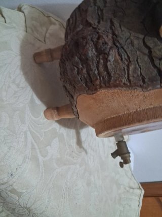 Botticella rustica in legno con rubinetto
