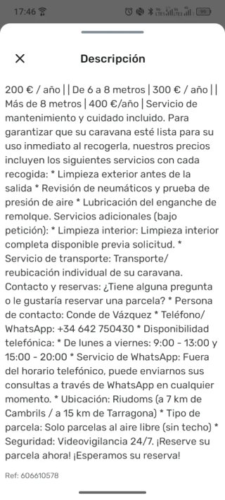 Parking Caravanas