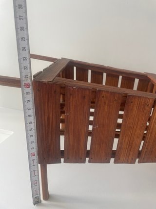 Macetero Carro Madera
