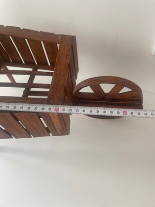 Macetero Carro Madera