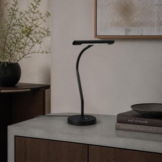 Lámpara LED Flexo Táctil Trio Curtis Negra