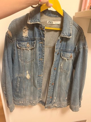 Cazadora Vaquera Zara Rota Talla S