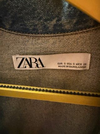 Cazadora Vaquera Zara Rota Talla S