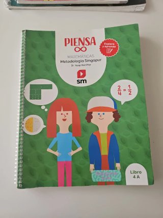 Libro matemáticas método Singapur 4A SM