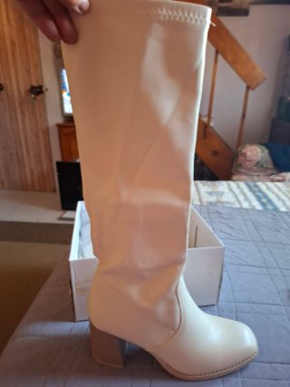 Botas Beige Tacón