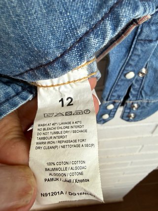 Camisa mujer vaquera azul LEVIS talla 12
