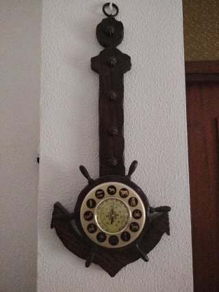 Termómetro de pared decorativo ancla