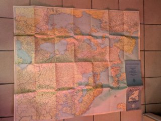 Mapa antiguo de Europa de Kümmerly & Frey.