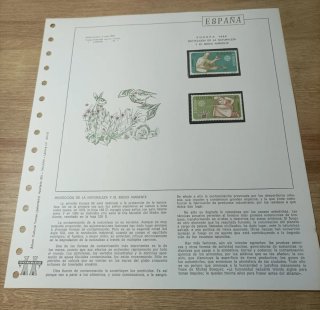 26 sellos España con filoestuches 1986
