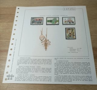 26 sellos España con filoestuches 1986