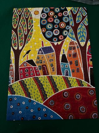 Puzzle 500 piezas Casas y Árboles