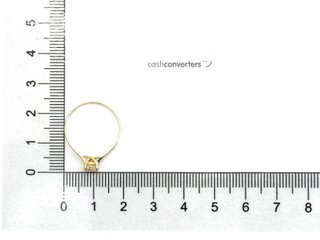 sortija oro 18k con piedra con circonita