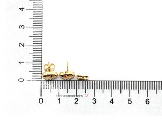 pendientes oro 18k con piedra con circonita