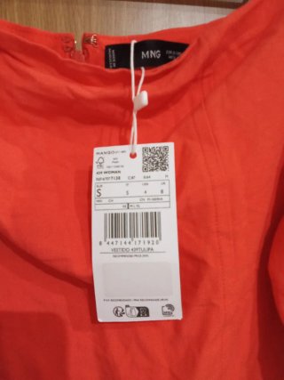 Vestido naranja talla S
