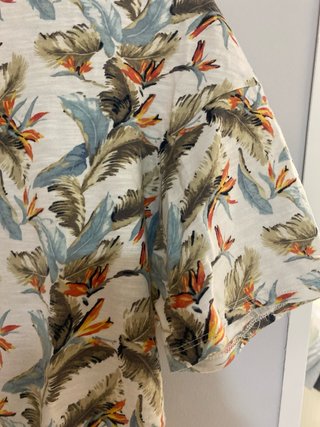 Camiseta TEX Talla L Estampado Tropical