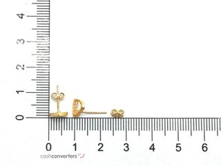 pendientes oro 18k con piedra con circonita