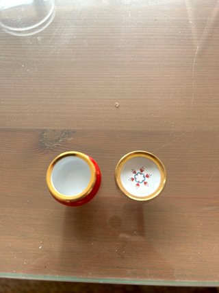 Scatola di smalto Staffordshire vintage per te