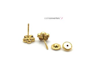 pendientes oro 18k con piedra con nacar