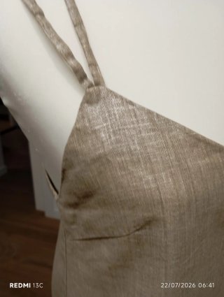 Top lencero beige/dorado Talla M