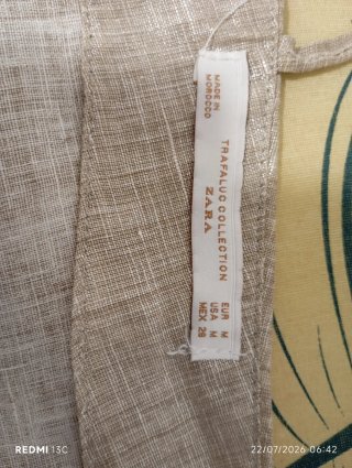 Top lencero beige/dorado Talla M