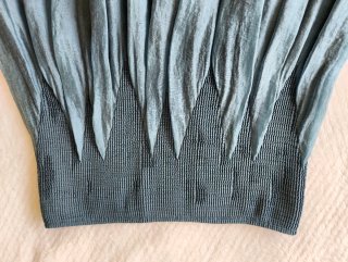 Vestido Azul Acero con Bordado Talla M
