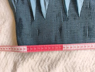 Vestido Azul Acero con Bordado Talla M
