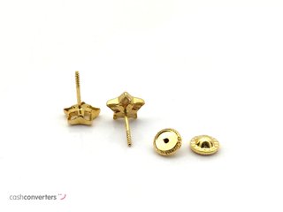 pendientes oro 18k con piedra con nacar