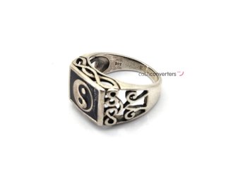 sello plata 925mm con piedra con onix