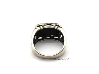 sello plata 925mm con piedra con onix