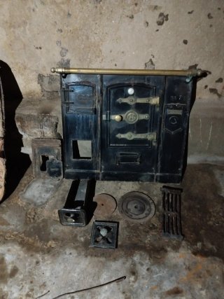 Cocina de leña antigua