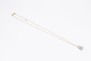 Collar de oro combinado de 18k con diamantes. Ref:058-02-00571