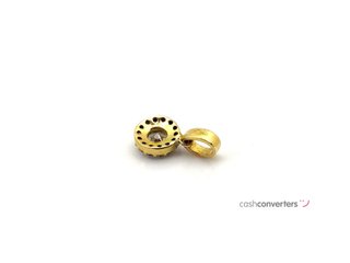 colgante oro 18k con piedra con circonita