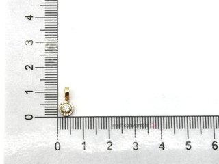 colgante oro 18k con piedra con circonita