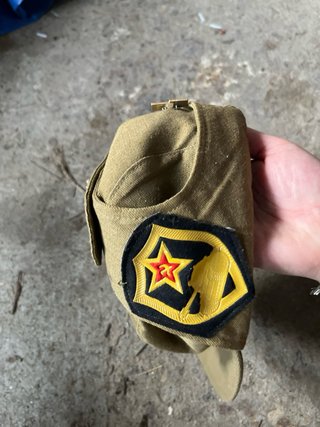Gorra militar soviética antigua Pilotka