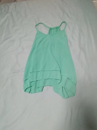 Camisa tirantes verde agua