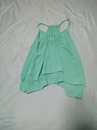 Camisa tirantes verde agua