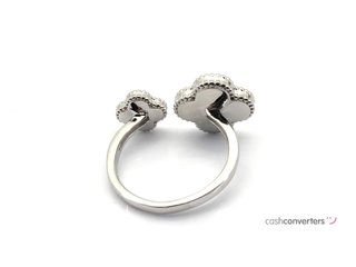 sortija plata 925mm con piedra con cuarzo
