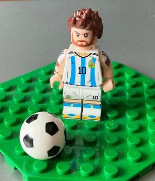 Minifigure Messi (compatibile LEGO)