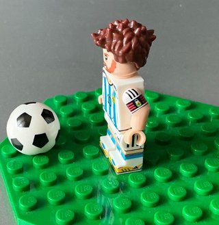 Minifigure Messi (compatibile LEGO)