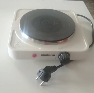 Hornillo Eléctrico Küken Blanco 1 Fuego 1000W