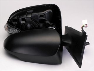 Retrovisor IZQUIERDO O DERECHOdo Electrico, Imprimado Convexo, Termico, Abatible Eletricamente, Con Intermitente para Toyota YARIS 2011