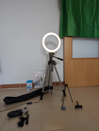 Kit  Completo Creador Contenido: Trípode + Aro Luz