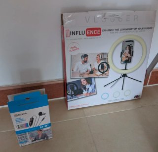 Kit  Completo Creador Contenido: Trípode + Aro Luz