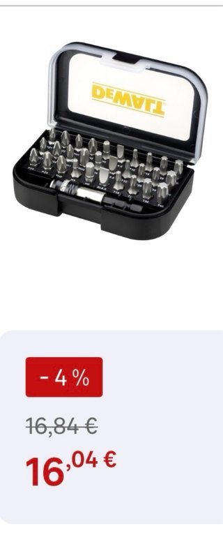 REBAJADO!Set de Puntas Destornillador de 31 Piezas